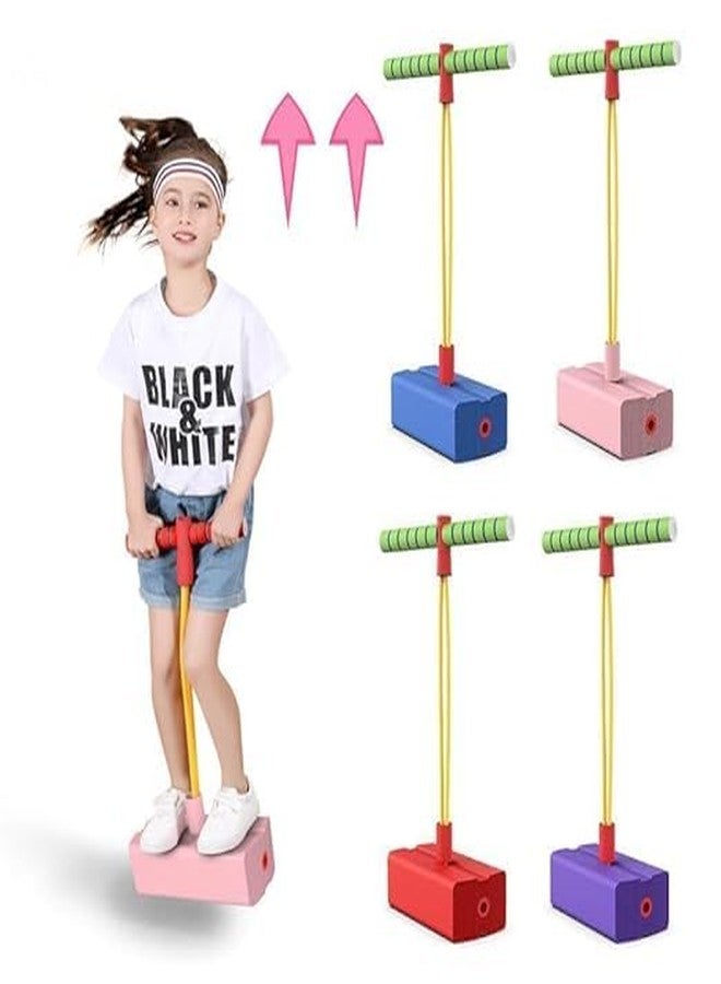 SKYUNION Kids Pogo Jumper Fun and Safe Pogo Stick for Toddlers, Durable Foam Bungee Jumping Stick Makes Squeaky Sounds Improves Balance Multicolor - Image 1